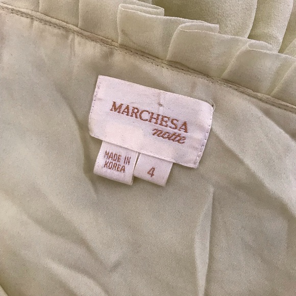 Marchesa bright yellow baby doll dress - Picture 6 of 6